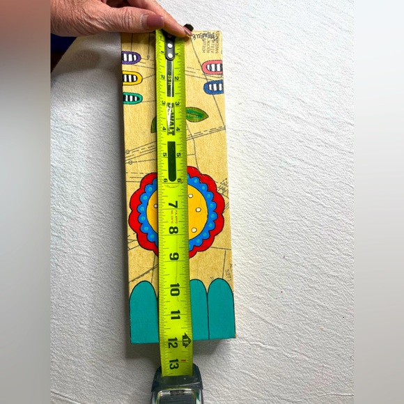 Cheerful Flower painting on canvas bright colorful fun - Picture 2 of 5